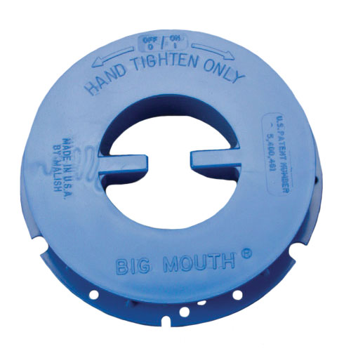 Malish [792455] BIG-MOUTH® Floor Machine Pad Centering Device - Blue - RH Thread - Full Set