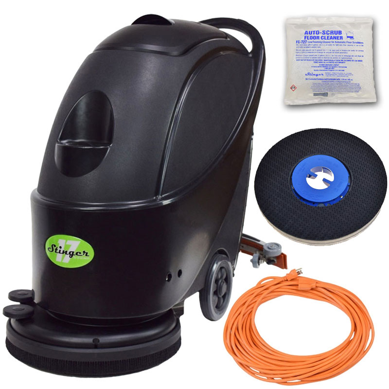 17" Electric Cord Automatic Floor Scrubber Machine UnoClean