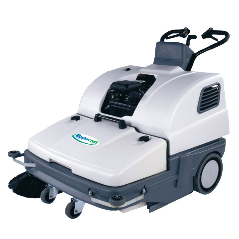 Mastercraft Dm 900g Debrismaster Gas Walk Behind Floor Sweeper