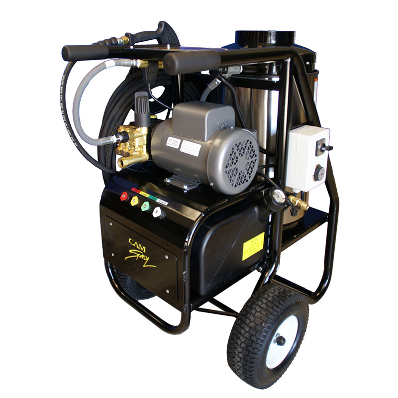 Cam Spray 1500SHDE SH Series Oil Fired Hot Water Pressure Washer - 1500 PSI