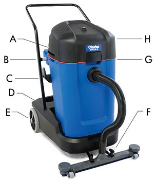 Clarke Maxxi II Wet/Dry Vacuum Cleaner