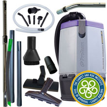 6 Quart Super Coach Pro Backpack Vacuum w/ Pest Management Tool Kit