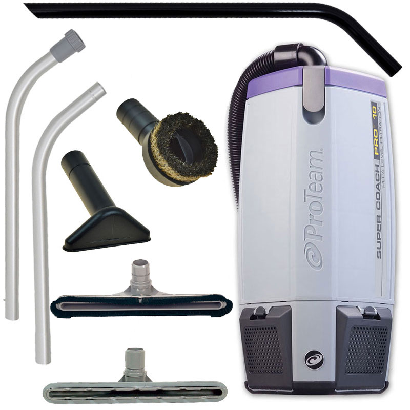 10 Qt. Super Coach Pro Backpack Vacuum w/ Remediation Tool Kit