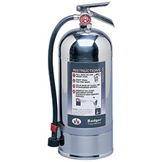 Kidde 1.6 Gallon Wet Chemical Fire Extinguisher - Chrome WC-100