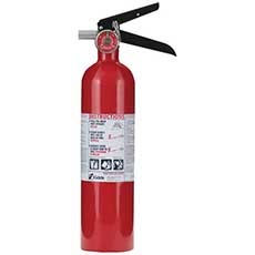 Kidde Rechargeable Multi-purpose Fire Extinguisher - Red PRO 2.5 TCM-8