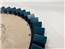 Diamond Devil Grind Tool Plastic CW Rotation 32 Blades 12 in. Block Diameter - Blue