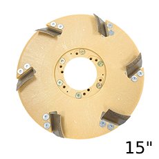 Malish Mastic Demon - Floor Coating Removal  CCW Rotation 6 Blades 15 in.  Diameter MB-51015CCW