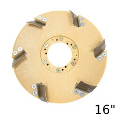 Malish Mastic Demon - Floor Coating Removal  CCW Rotation 6 Blades 16 in.  Diameter MB-51016CCW