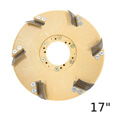Malish Mastic Demon - Floor Coating Removal  CW Rotation 6 Blades 17 in.  Diameter MB-51017CW