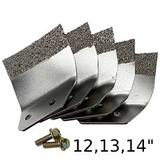 Malish Mastic Demon Blade Replacement Kit CCW Rotation 5pc Blades 12,13,14 in. Fits  Diameter MB-515CCW