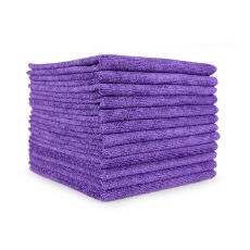 (180) Monarch Brands 16"x16" Microfiber Cloth 49 Gram - Purple M915100PU