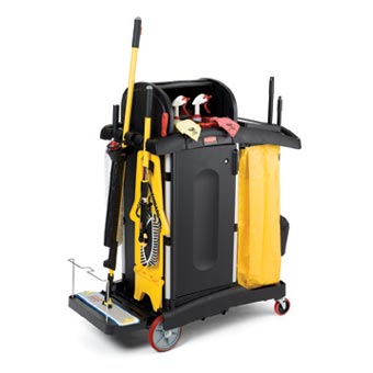 Rubbermaid, 9T75, High Security, Janitor Cart