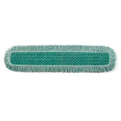 24 Inch Green Fringe Microfiber Dust Mop Pads for Professional Commercial Microfiber Mops