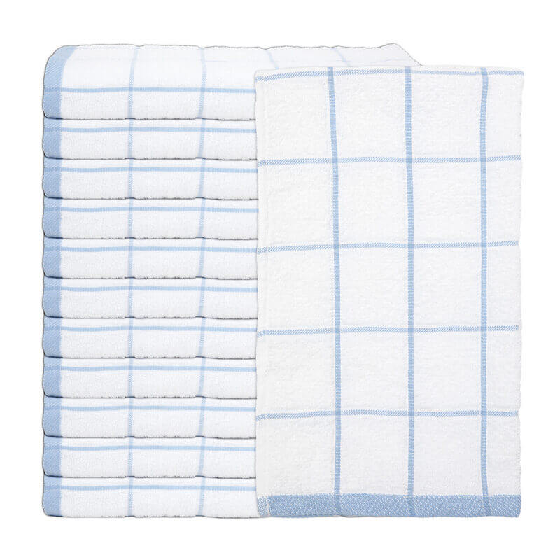 (144) Monarch Brands 15x25 Terry Kitchen Towel - Blue  KT-BLUE
