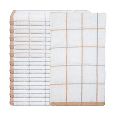 (144) Monarch Brands 15x25 Terry Kitchen Towel - Tan KT-TAN
