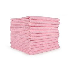 Monarch Brands 16"x16" Microfiber Cloth - Pink - 49 Gram M915100P