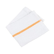(60) Monarch Brands 16x19 Qwick Wick Terry Towel Bar Mop 30 oz - Gold Stripe  N030-G65-5DZ