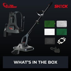 Motor Scrubber Floor Scrubber Cleaning Machine Shock Complete 9.8 in. Cleaning W MSSHOCKCOMP-US