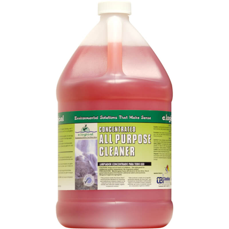 (4) Nyco Concentrated All Purpose Cleaner 128 oz No Fragrance - Clear Dark Pink GS004-G2
