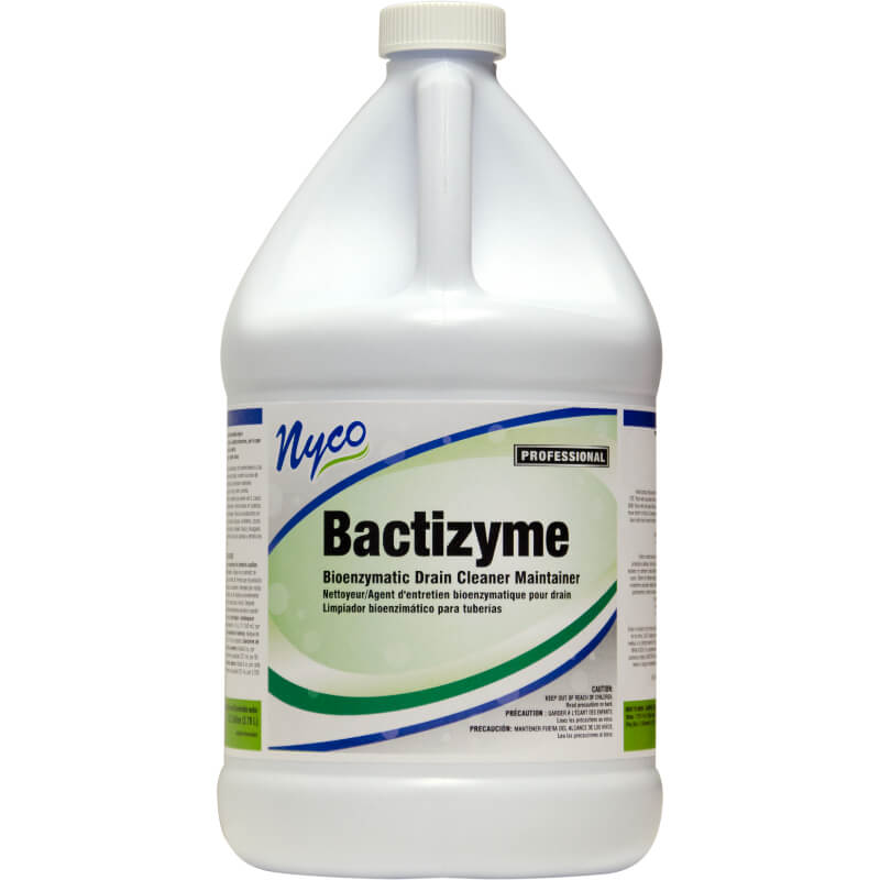 (4) Nyco Bioenzymatic Drain Cleaner Maintainer 128 oz Fresh & Clean Scented - Green NL044-G4