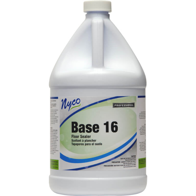 (4) Nyco Base 16 Floor Sealer 128 oz Acrylic Scented - Opaque White NL140-G4
