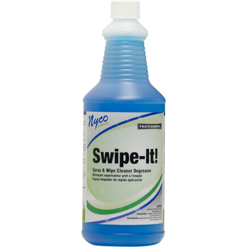 (12) Nyco Swipe-It! Spray & Wipe Cleaner Degreaser 312 oz Almond Scented - Blue NL212-Q12