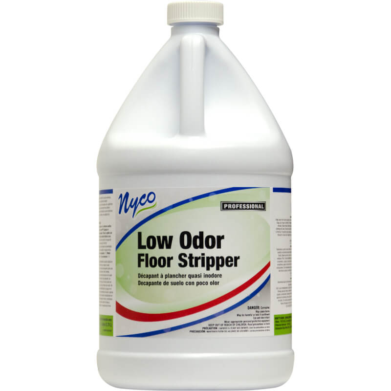 (4) Nyco Low Odor Floor Stripper 128 oz Neutral Scented - Yellow NL402-G4