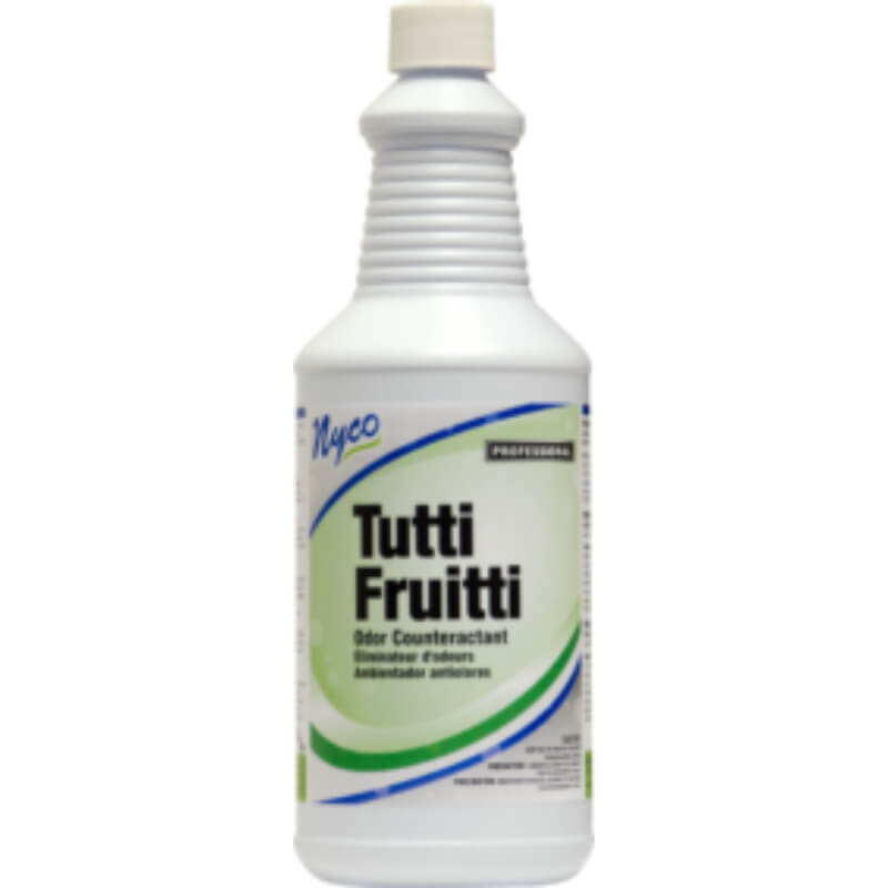 (4) Nyco Odor Counteractant 128 oz Tutti-Fruitti Scented - Yellow NL739-G4