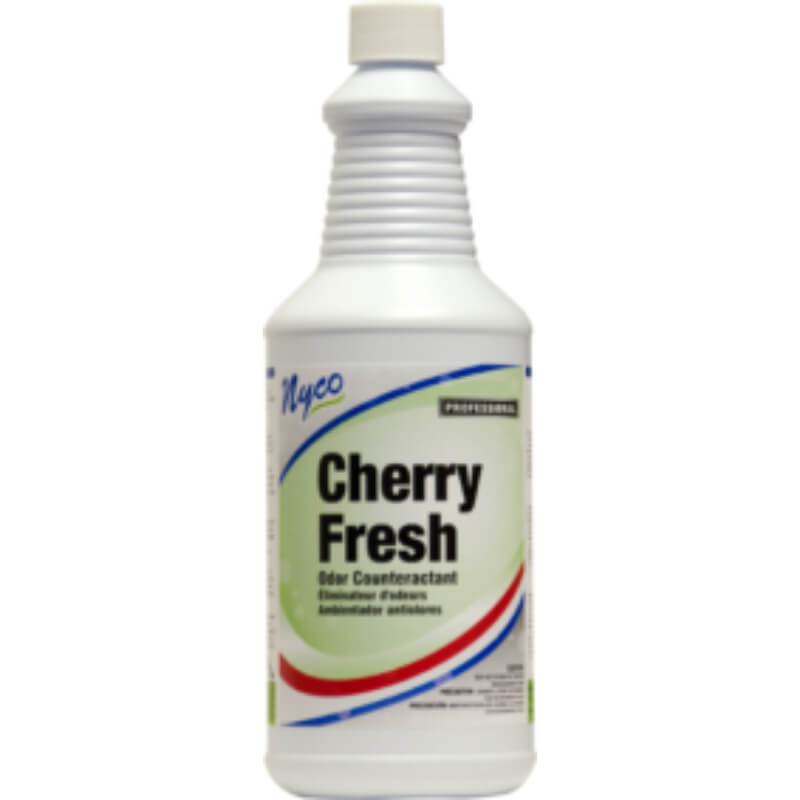 (4) Nyco Cherry Fresh Odor Counteractant 128 oz Cherry Scented - Pink NL742-G4