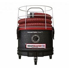 Mastercraft Sootmaster Vacuum Cleaner 94 CFM Cold Rolled Steel 0.5 Bushel Capacity MC-343978