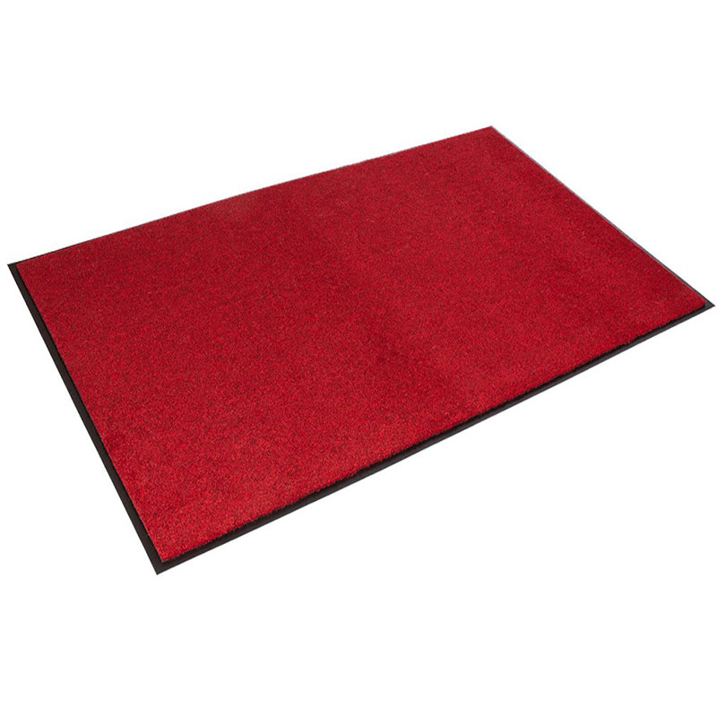 Rely-On Olefin Indoor Wiper Mat, Red/Black - 24