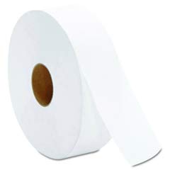 JRT Jumbo Bath Tissue, 2-Ply, White, 12