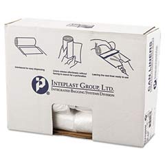 High-Density Can Liner, 24 x 33, 16-Gallon, 8 Micron, Clear, 50/Roll IBSS243308N                                       