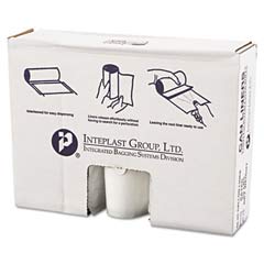 High-Density Can Liner, 40 x 46, 45-Gallon, 14 Micron Equivalent, Clear, 25/Roll IBSVALH4048N14                                    