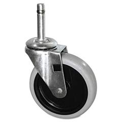 Replacement Swivel Casters, Bayonet, 4in Wheel, Black RCP3424-L6                                        