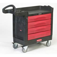 TradeMaster Cart, 500-lb Cap., 1 Shelf - Black RCP4513-88BLA                                     