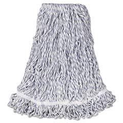 Web Foot Finish Mops, Cotton/Synthetic, White, Large, 1