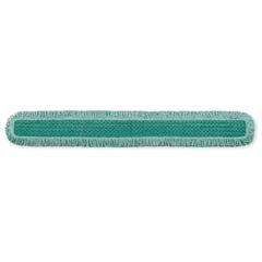 HYGEN Dust Mop Heads With Fringe, Green, 60 in., Microfiber, Cut-End RCPQ460GRE                                        