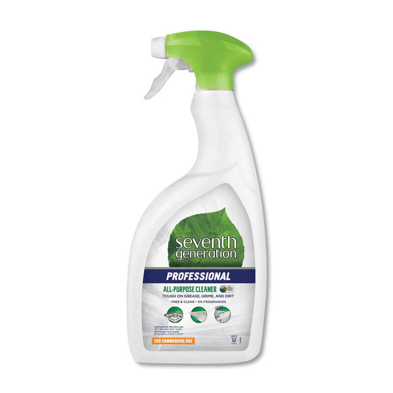 Free & Clear Natural All Purpose Cleaner - (8) 32 oz. Spray Bottles SEV22719                                          