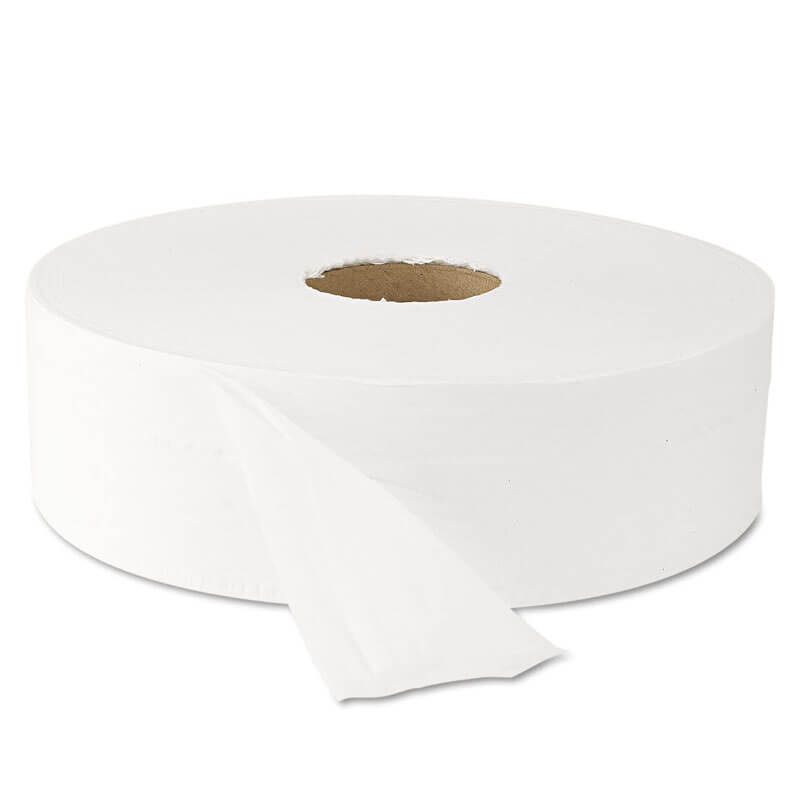 White Jumbo Roll Bath Tissue, 9