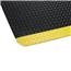 Industrial Deck Plate Anti-Fatigue Mat, Black/Yellow - 36