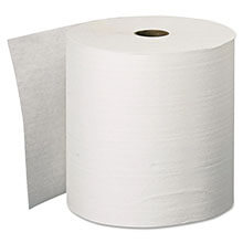 Kleenex Hard Roll Towels, 8" x 600' - 6 White Rolls KCC11090                                          