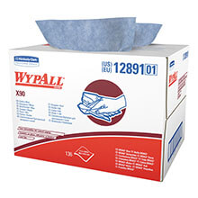 WYPALL X90 Cloths, Industrial, White, 136/Box KCC12891                                          