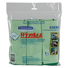 WYPALL Cloths w/Microban, Microfiber Green KCC83630CT               