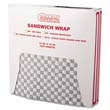 Grease-Resistant Paper Wrap/Liner, Black Checker Print, 1000/Pack BGC057800                                         