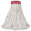 Web Foot Wet Mop Heads, Shrinkless, Cotton/Synthetic, White, Large [RCPA253WHI] RCPA253WHI                                        