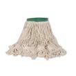 Super Stitch Looped-End Wet Mop Head, Cotton/Synthetic, Medium, Green/White RCPD252WHI                                        