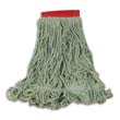 Super Stitch Blend Mop Heads, Cotton/Synthetic, Green, Large RCPD253GRE                                        