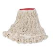 Super Stitch Looped-End Wet Mop Head, Cotton/Synthetic, Large, Red/White RCPD253WHI                                        