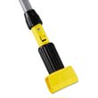 54" Gripper Clamp Style Wet Mop Handle - Fiberglass - Black RCPH245                                           